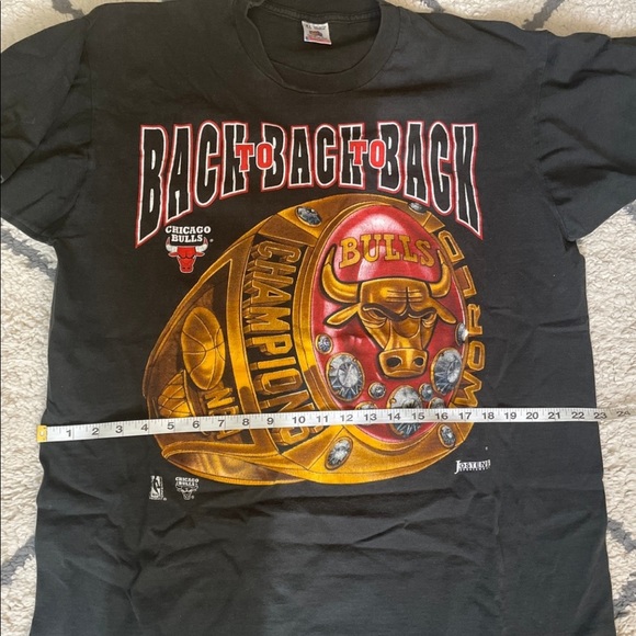 Vintage Chicago Bulls Championship Tee Shirt XL - Picture 7 of 8